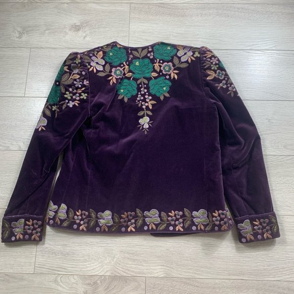 Oscar de la Renta Vintage Embroidered Blazer Jacket - Picture 6 of 16